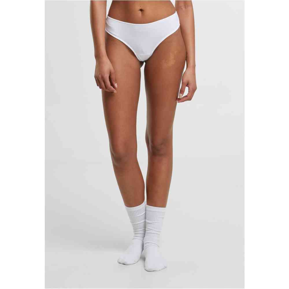 Urban Classics - Lace Brazilian 3Pack String - Schwarz/Weiß